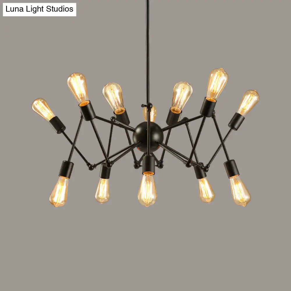 Industrial Sputnik Chandelier for Bar or Coffee Shop