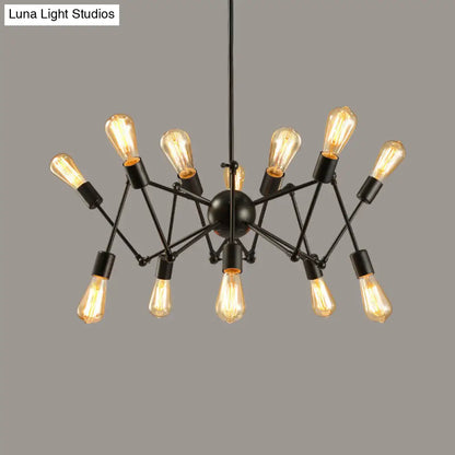 Industrial Sputnik Chandelier for Bar or Coffee Shop