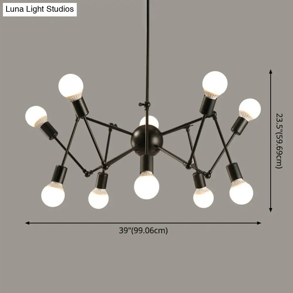 Industrial Sputnik Chandelier for Bar or Coffee Shop