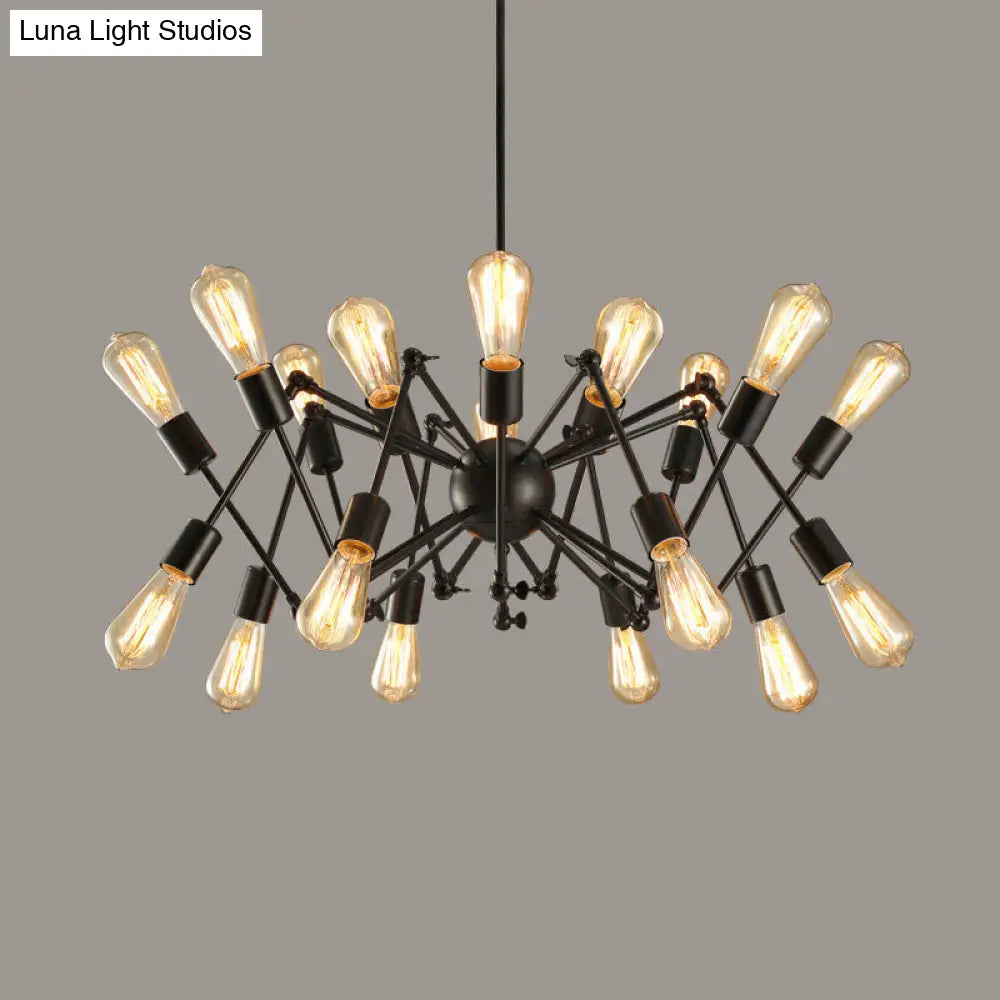 Industrial Sputnik Chandelier for Bar or Coffee Shop