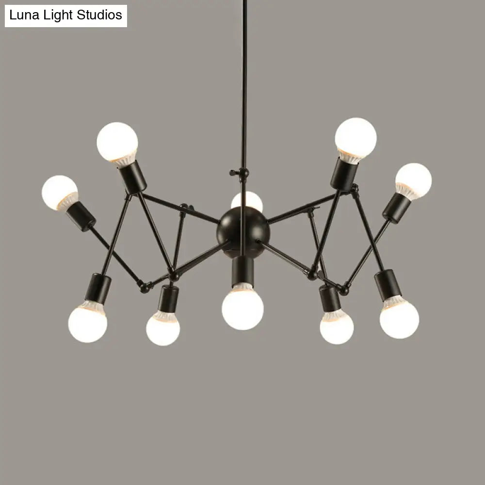 Industrial Sputnik Chandelier for Bar or Coffee Shop