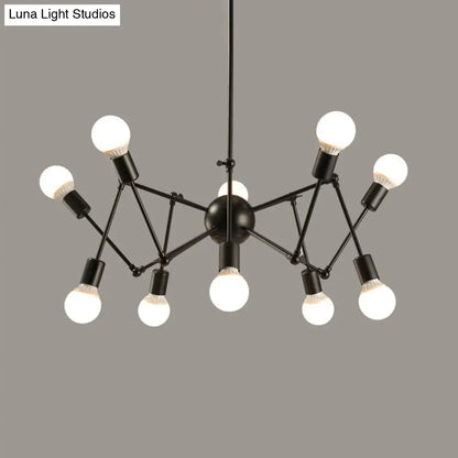 Industrial Sputnik Chandelier for Bar or Coffee Shop