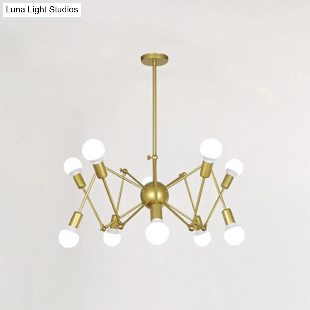 Industrial Sputnik Chandelier for Bar or Coffee Shop