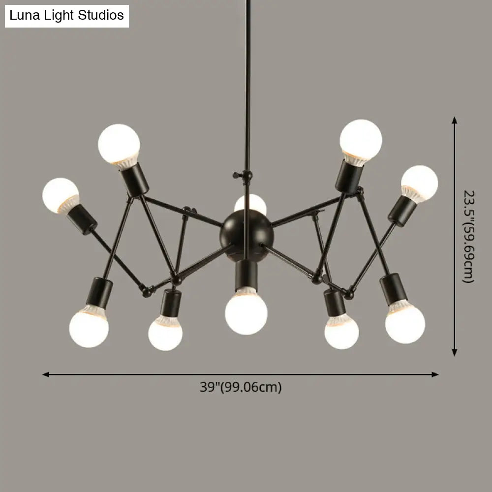 Industrial Sputnik Chandelier for Bar or Coffee Shop