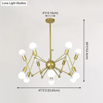 Industrial Sputnik Chandelier for Bar or Coffee Shop