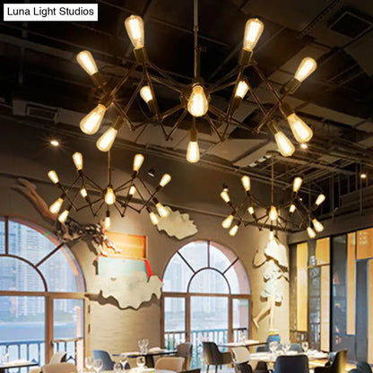Industrial Sputnik Chandelier for Bar or Coffee Shop