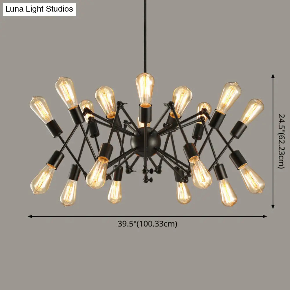 Industrial Sputnik Chandelier for Bar or Coffee Shop