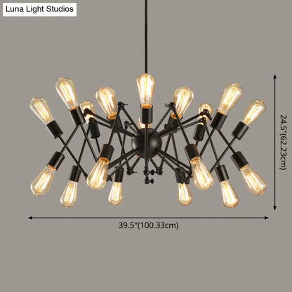 Industrial Sputnik Chandelier for Bar or Coffee Shop