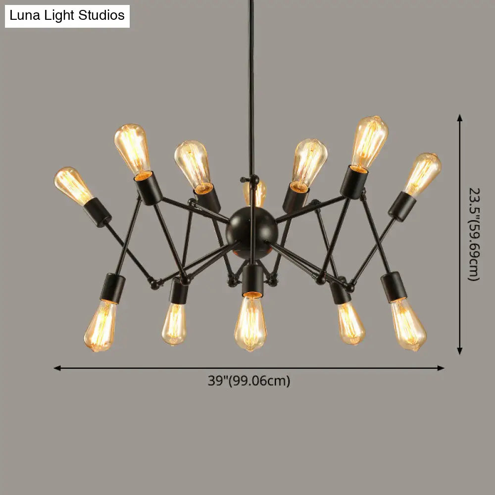 Industrial Sputnik Chandelier for Bar or Coffee Shop