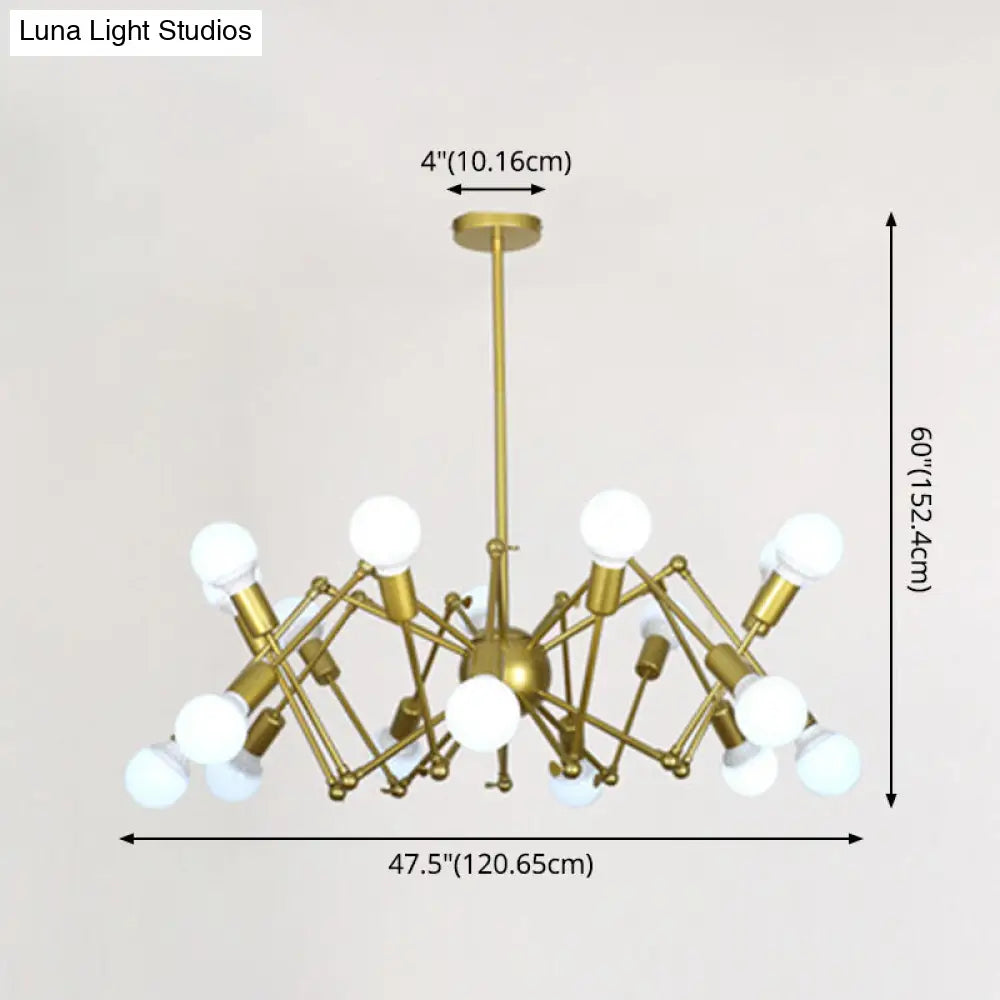 Industrial Sputnik Chandelier for Bar or Coffee Shop