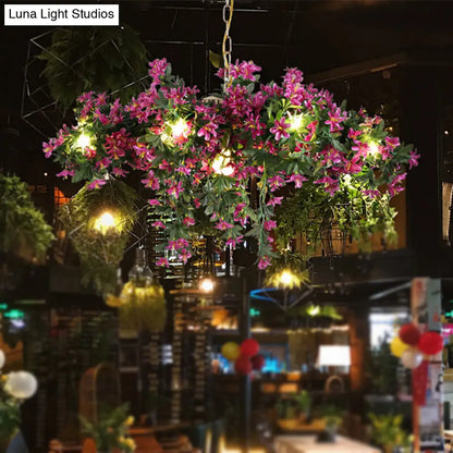 Industrial Starburst Metal Chandelier with 12 Lights, Hanging Pendant Light in Black