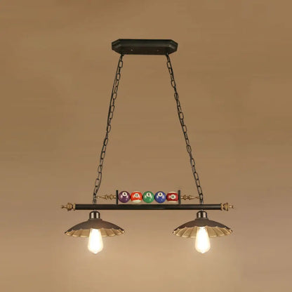 DecorBites™ Industrial Style Black Metal Billiard Light Pendant for Restaurant Island