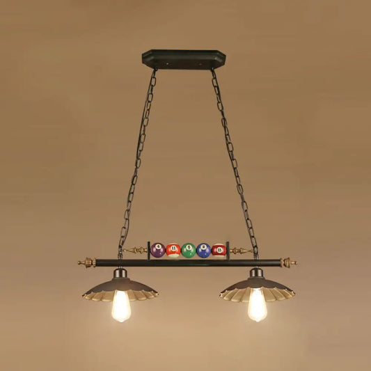 DecorBites™ Industrial Style Black Metal Billiard Light Pendant for Restaurant Island