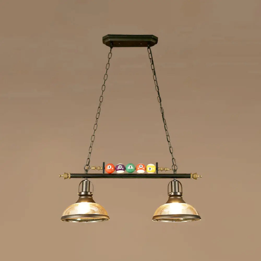 DecorBites™ Industrial Style Black Metal Billiard Light Pendant for Restaurant Island