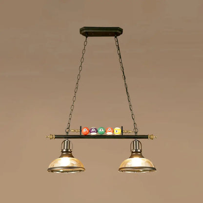 DecorBites™ Industrial Style Black Metal Billiard Light Pendant for Restaurant Island