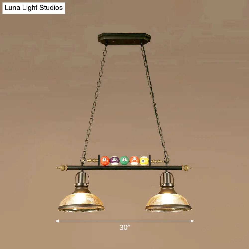 DecorBites™ Industrial Style Black Metal Billiard Light Pendant for Restaurant Island