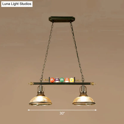DecorBites™ Industrial Style Black Metal Billiard Light Pendant for Restaurant Island