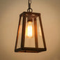 Industrial Style Hanging Lamp with Clear Glass Shade for Living Room