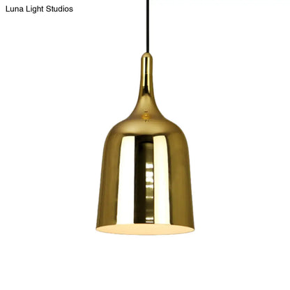 Industrial Style Hanging Light with Gold Finish - Perfect for Living Room and Bedroom