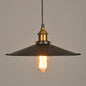 Industrial Style Metal Cone Pendant Lamp in Black