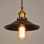 Industrial Style Metal Cone Pendant Lamp in Black