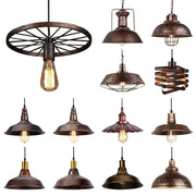 Industrial Vintage Black Iron Pendant Light - Decorbites