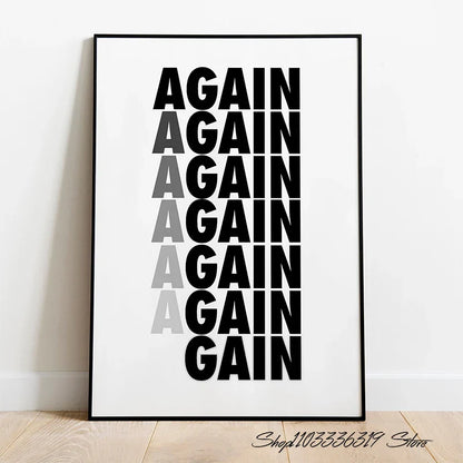 Inspirational Discipline Art Canvas Print for Home