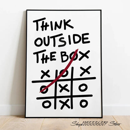 Inspirational Discipline Art Canvas Print for Home