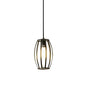 Iron Hanging Pendant Light with Black Industrial Design - Perfect for Dining Rooms or Suspended Over Tables