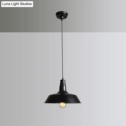 Iron Industrial Pendant Light for Barn Restaurant with 1-Light Fixture