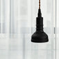 Iron Industrial Pendant Light Kit with Black Suspension and 1 Bulb