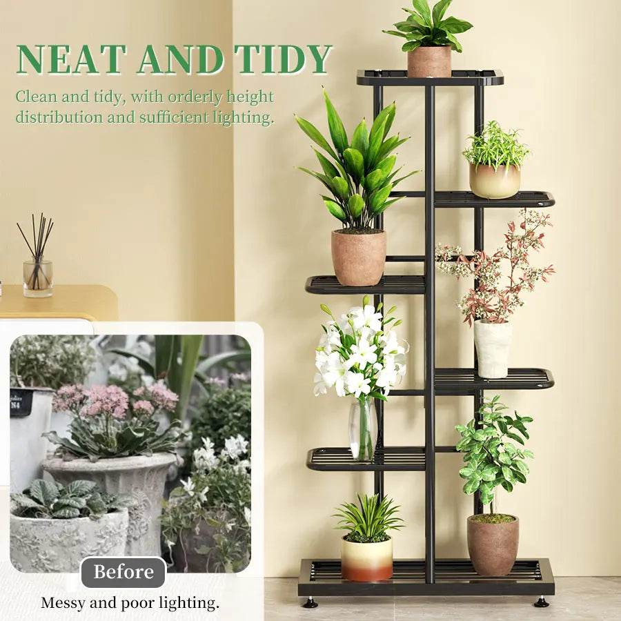 Iron Plant Stand for Multiple Pots