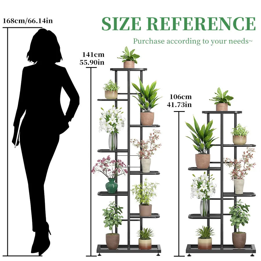 Iron Plant Stand for Multiple Pots