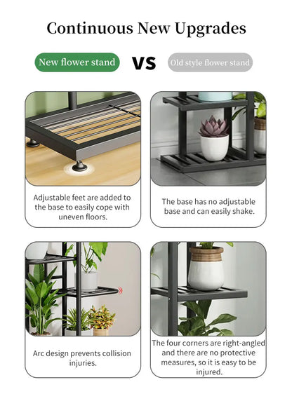 Iron Plant Stand for Multiple Pots