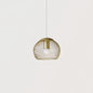 Iron Wire Spherical Pendant Light - Loft Style Ceiling Lamp in Gold for Clothing Stores - 1 Bulb Suspension.