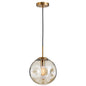 Irregular Glass Ball Pendant Light - Modern Mini Hanging Fixture for Dining Room and Kitchen