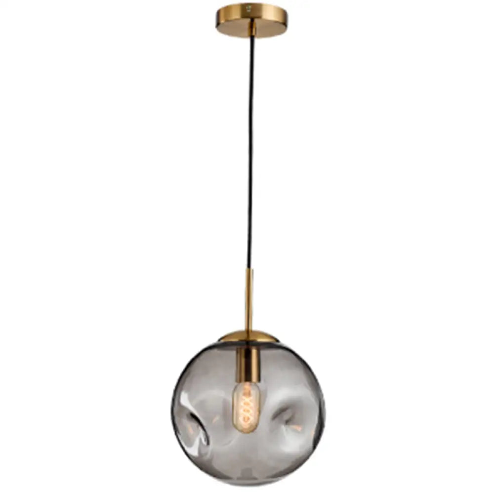 Irregular Glass Ball Pendant Light - Modern Mini Hanging Fixture for Dining Room and Kitchen