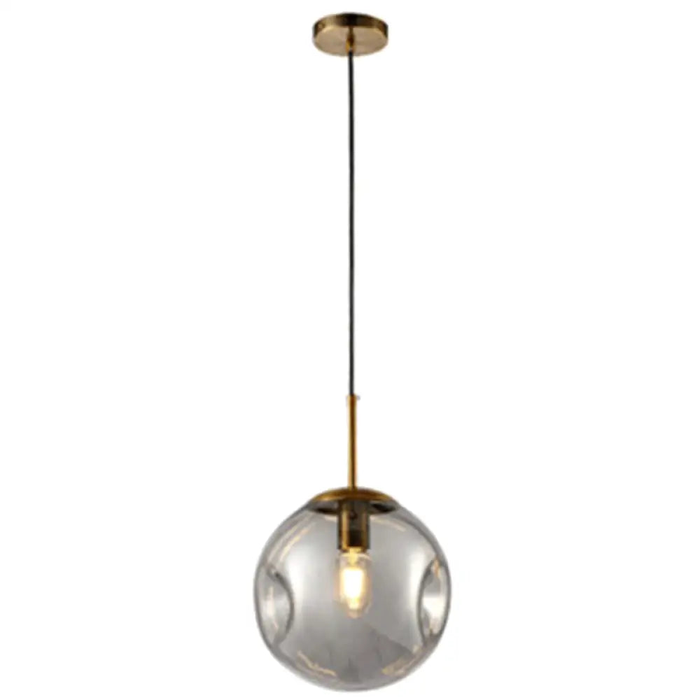 Irregular Glass Ball Pendant Light - Modern Mini Hanging Fixture for Dining Room and Kitchen