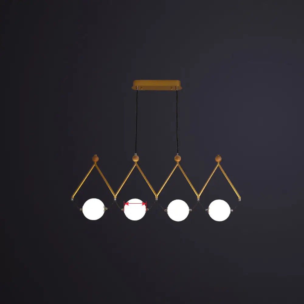 DecorBites™ Ivory Glass Minimalist Ball Suspension Light - Creative Island Fixture