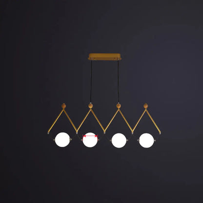 DecorBites™ Ivory Glass Minimalist Ball Suspension Light - Creative Island Fixture