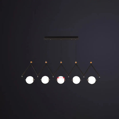 DecorBites™ Ivory Glass Minimalist Ball Suspension Light - Creative Island Fixture