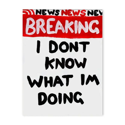 Japanese Abstract Blue Wave Canvas Print - Posters