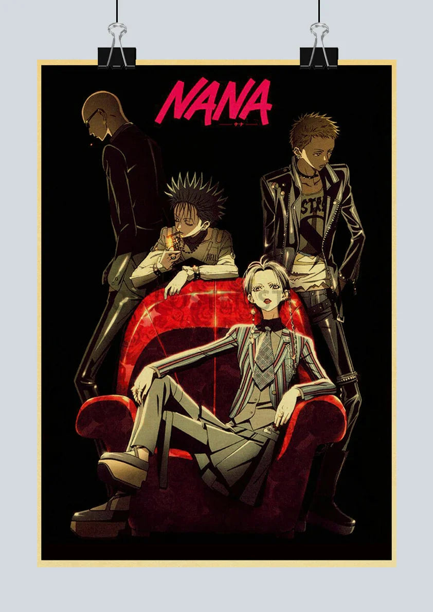 ’Japanese Anime NANA Retro Kraft Paper Posters’ - Posters