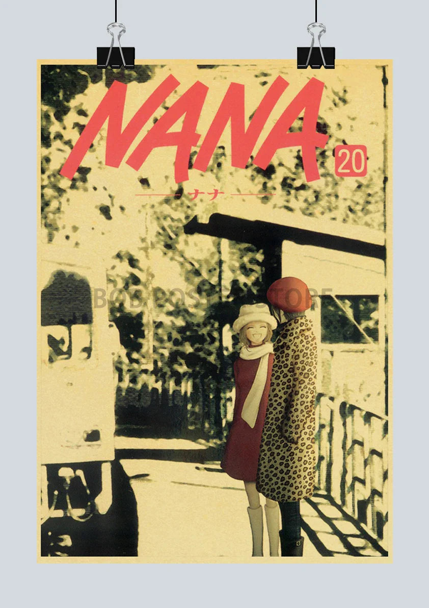 ’Japanese Anime NANA Retro Kraft Paper Posters’ - Posters