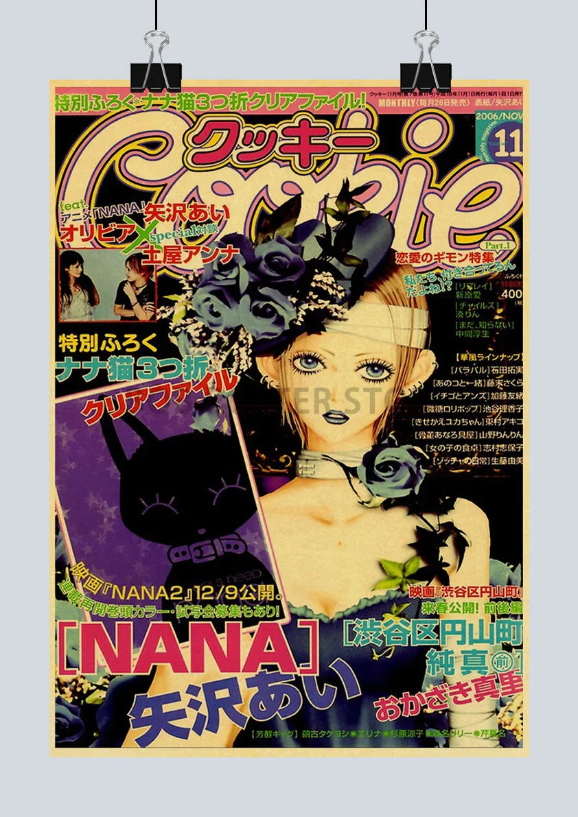 ’Japanese Anime NANA Retro Poster Set’ - Posters