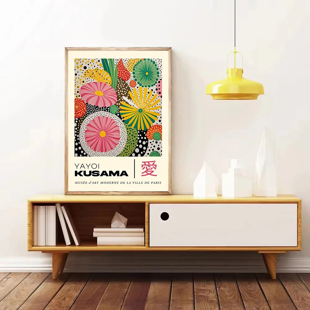 Japanese Geometric Mountain Landscape Exhibition Canvas Art - Posters