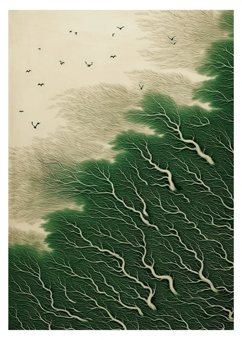 Japanese Hokusai Art Poster Print on Canvas - Posters