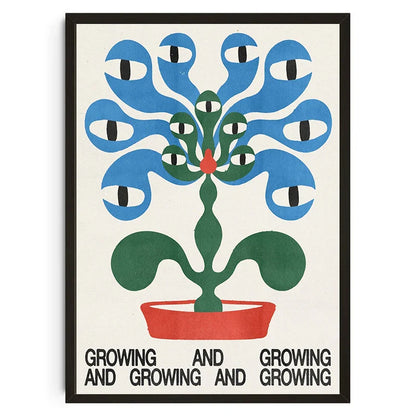 Japanese Koi Cat Abstract Canvas Wall Art - Posters