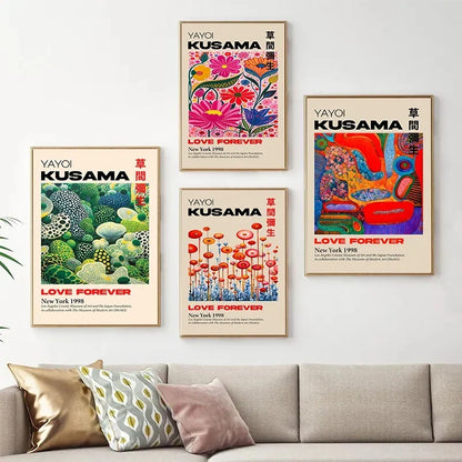 Japanese Mountain Art Exhibition Canvas Print - Posters