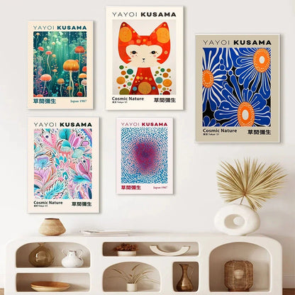 Japanese Mountain Art Exhibition Canvas Wall Decor - Posters